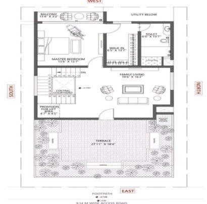 Dosti - Wagle Estate 3 BHK Floor Plan