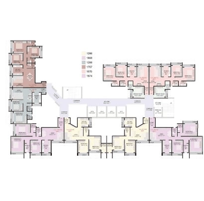 Dosti - Wagle Estate 2 BHK Floor Plan