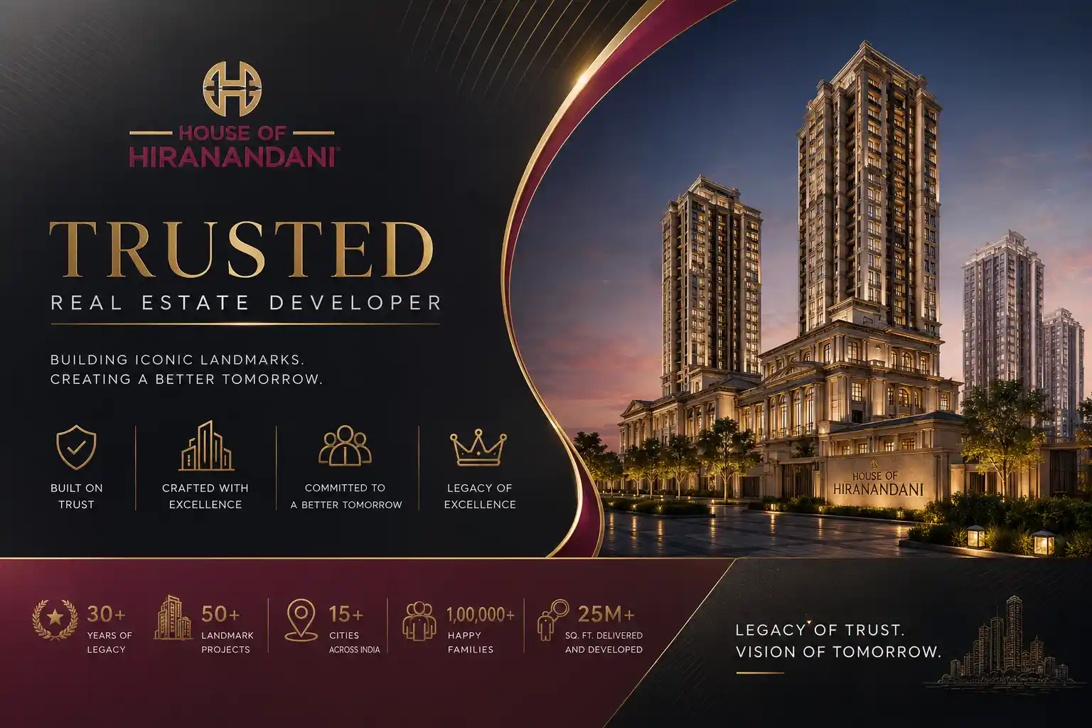 House of Hiranandani official logo for Thane projects