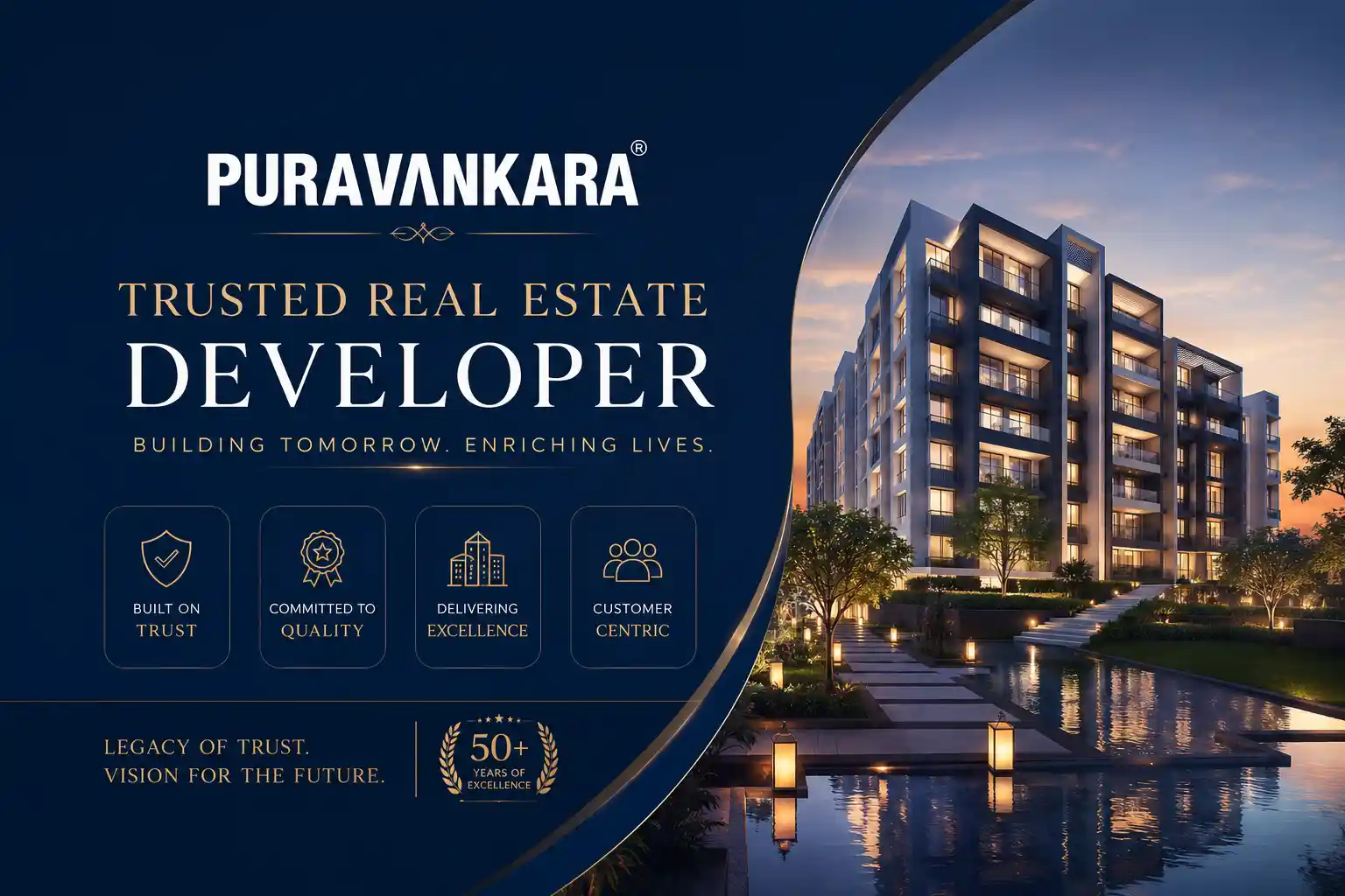 Puravankara official logo for Thane projects